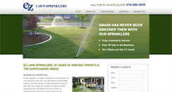 Desktop Screenshot of ezlawnsprinklers.ca